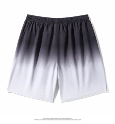 Summer Thin Ice Silk Shorts Men's Gradient Sports Beach Pants