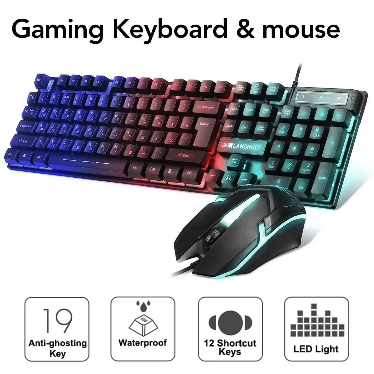 Keyboard and mouse set