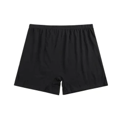 High Waist Plus Size Cotton Underwear Men's Boxers Black