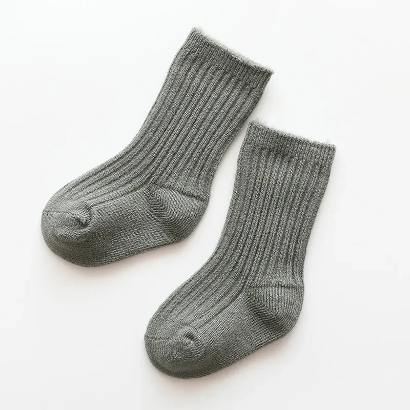 Autumn And Winter New Fleece Thickening Children's Socks Blue