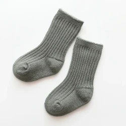 Autumn And Winter New Fleece Thickening Children's Socks Blue