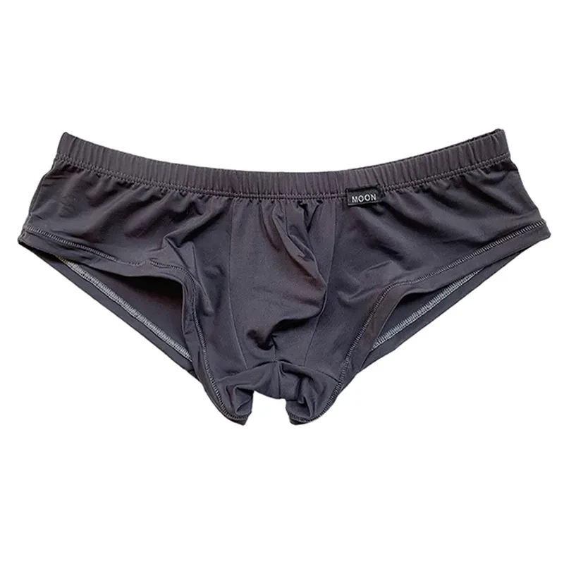 Semitransparent Ice Silk Men's Boxer Shorts Dark Gray
