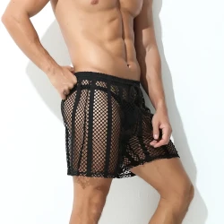 Men's Mesh Casual Breathable Workout Shorts Black