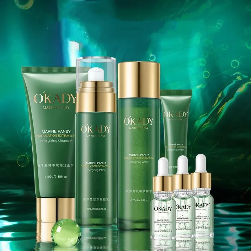 Plant Skin Care Product Set Water Lotion Moisturizing Full Set Of Cosmetics Nine piece set