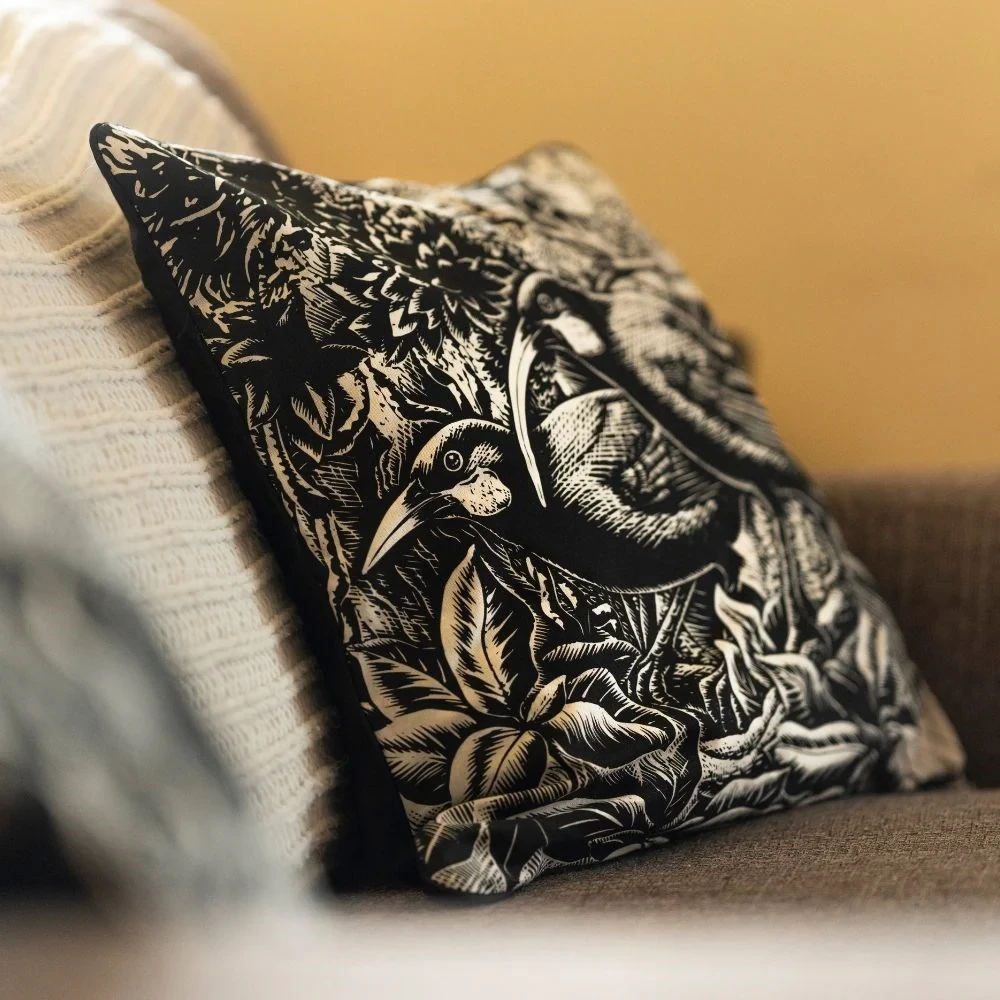 E. Mervyn Taylor - Cushion Cover - Nga Huia