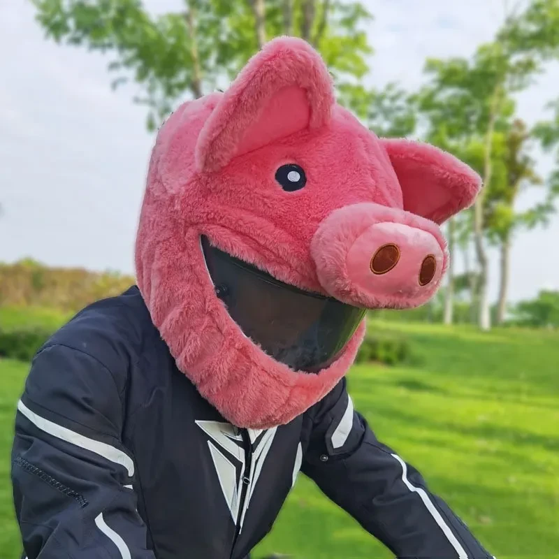 Helmet Protective Hood Man And Woman Cartoon Plush