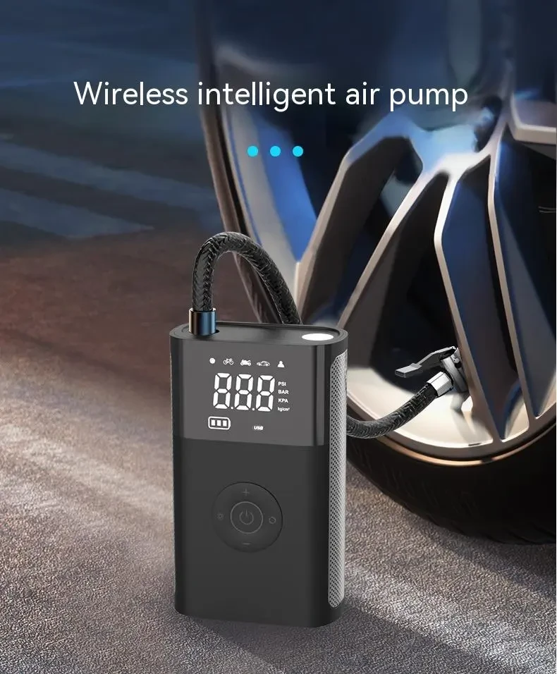 Car Wireless Digital Display Air Pump Multi-function Intelligent Handheld Tire Pump
