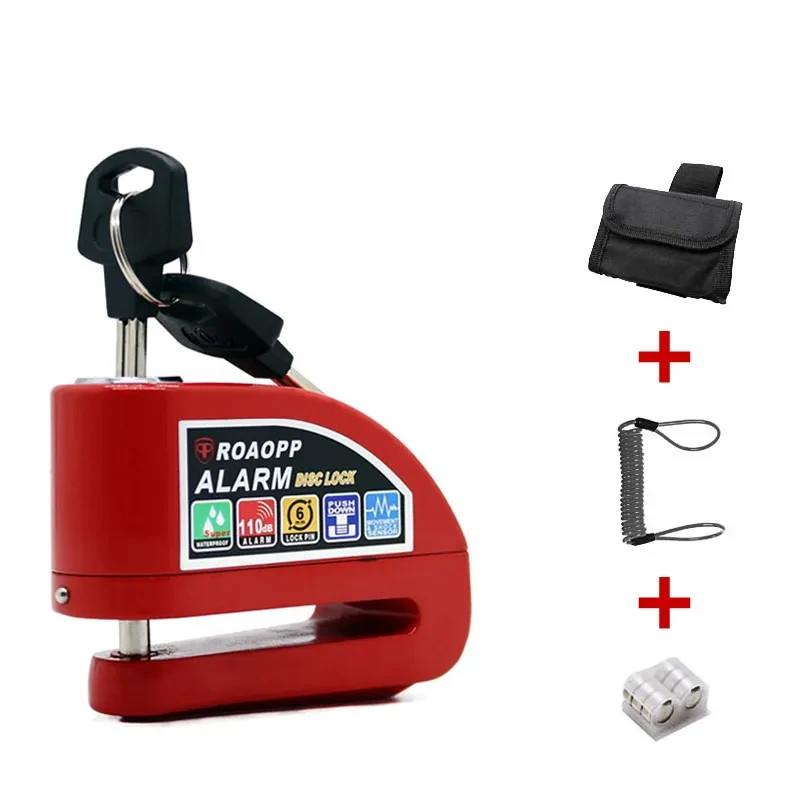 Aluminum Alloy Calf lock Alarm Disc Brake Lock Motorcycle Lock