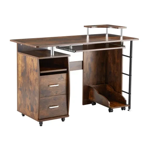 D&N Solid Wood Computer Desk