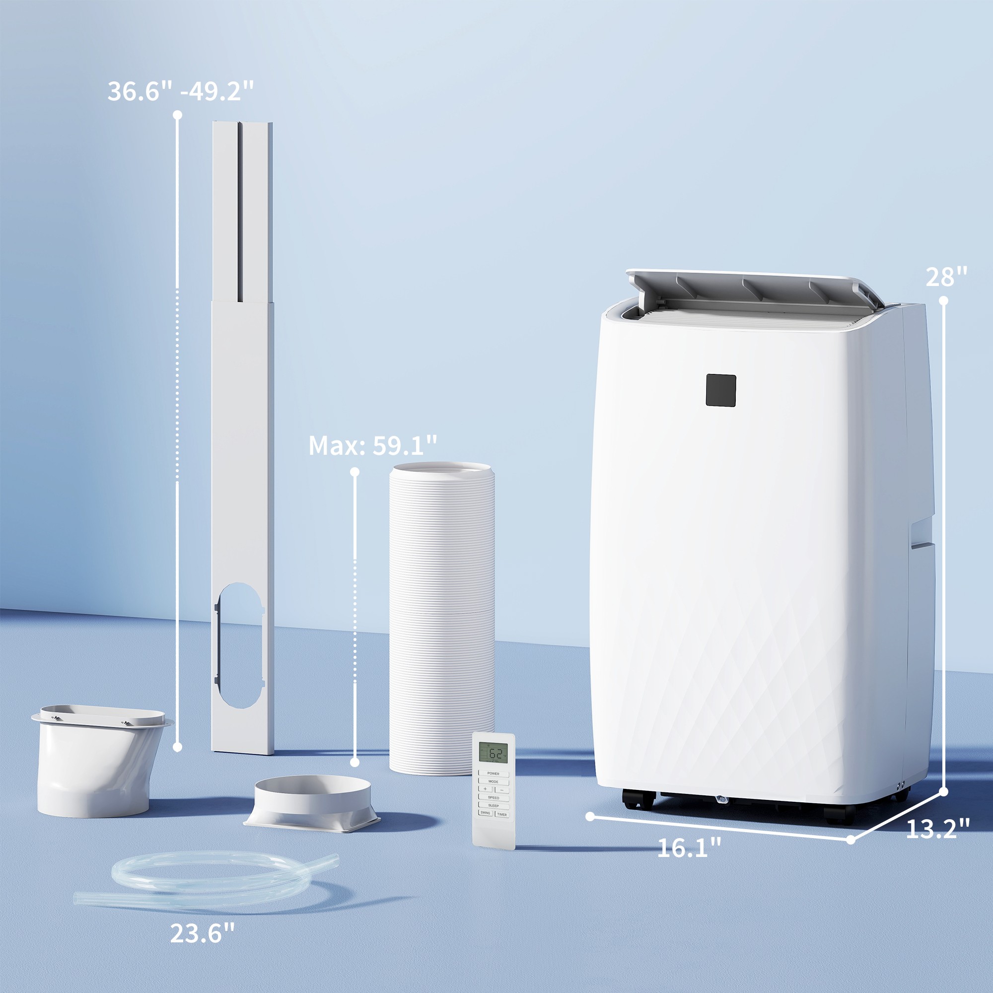Portable AC Window Kit