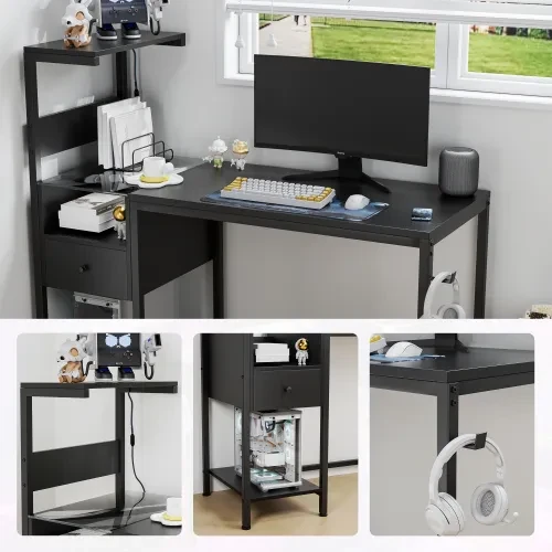 Small Office Desk With Shelves