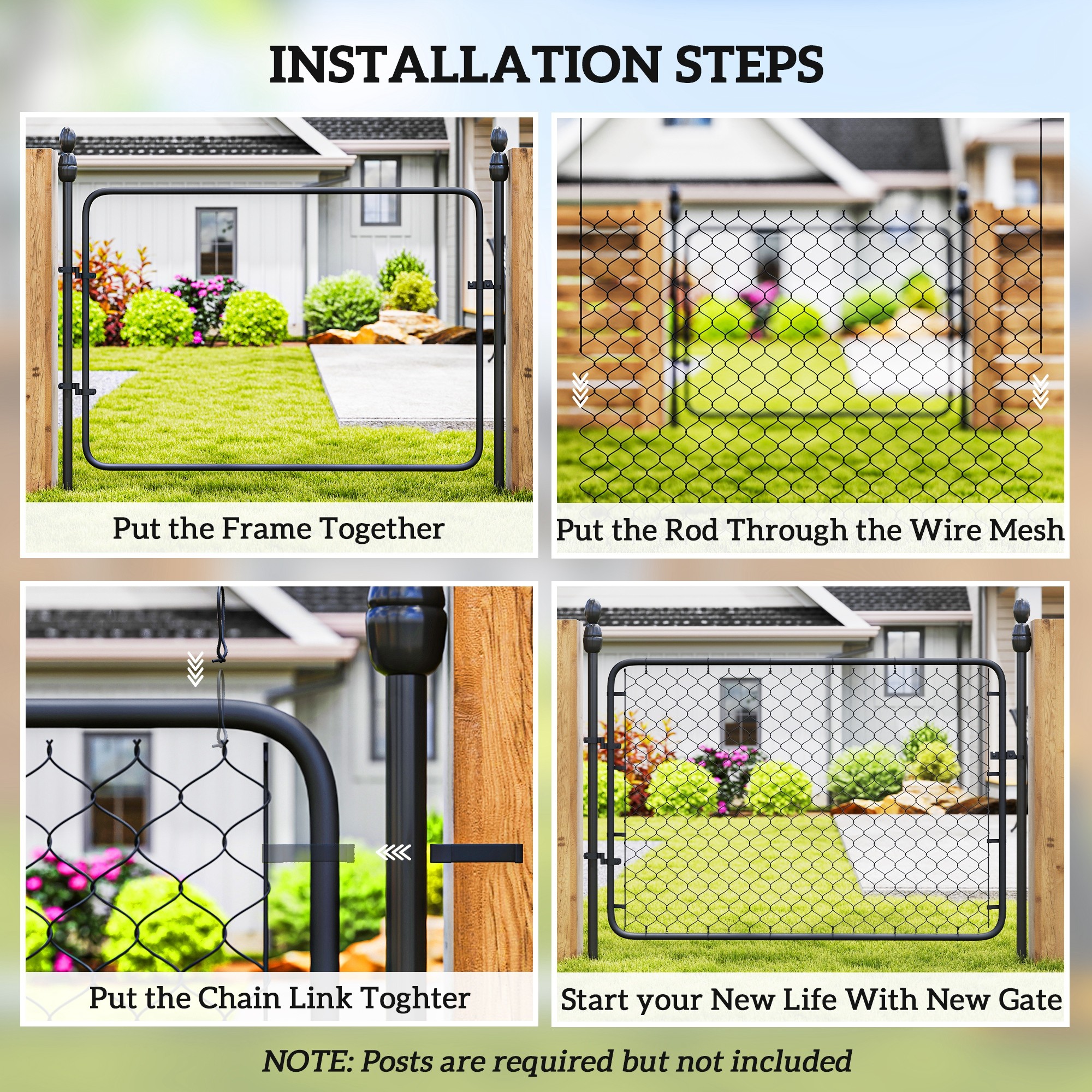 Chain Link Fence Gate