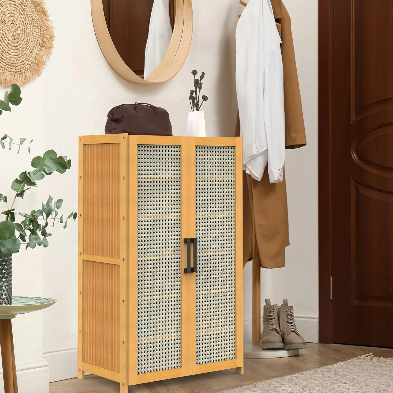 Bamboo Shoe Rack