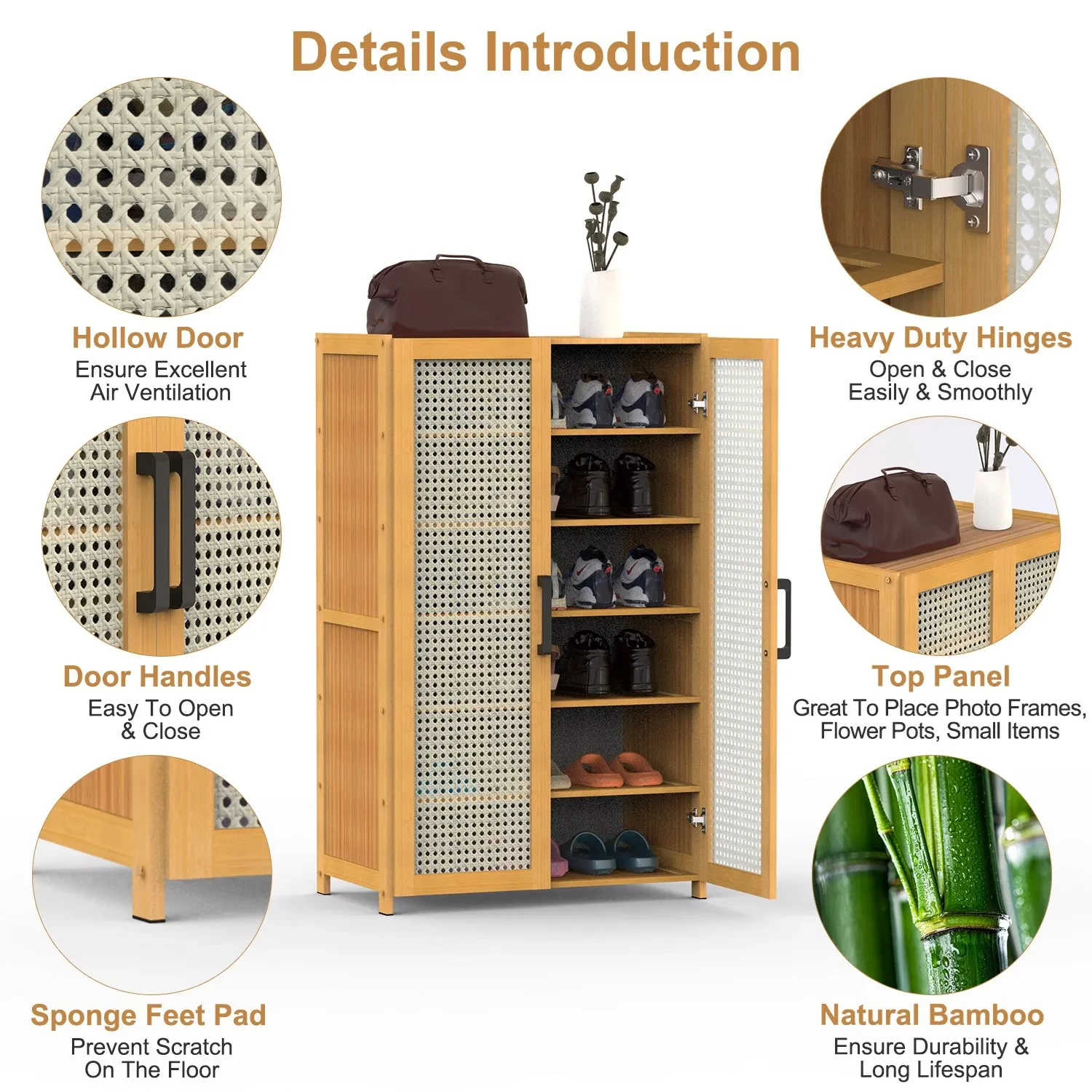 Bamboo Shoe Rack