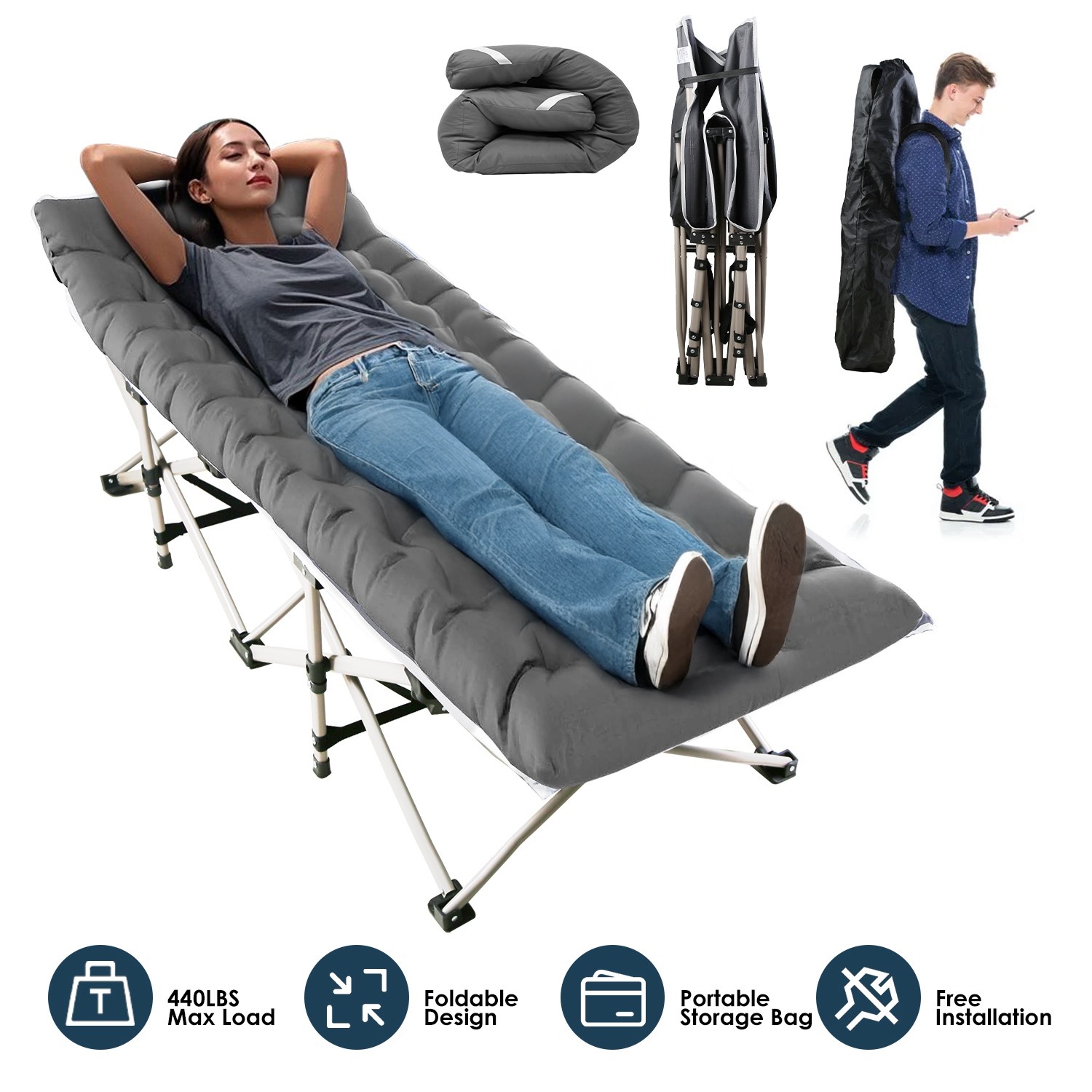 Folding Camp Bed