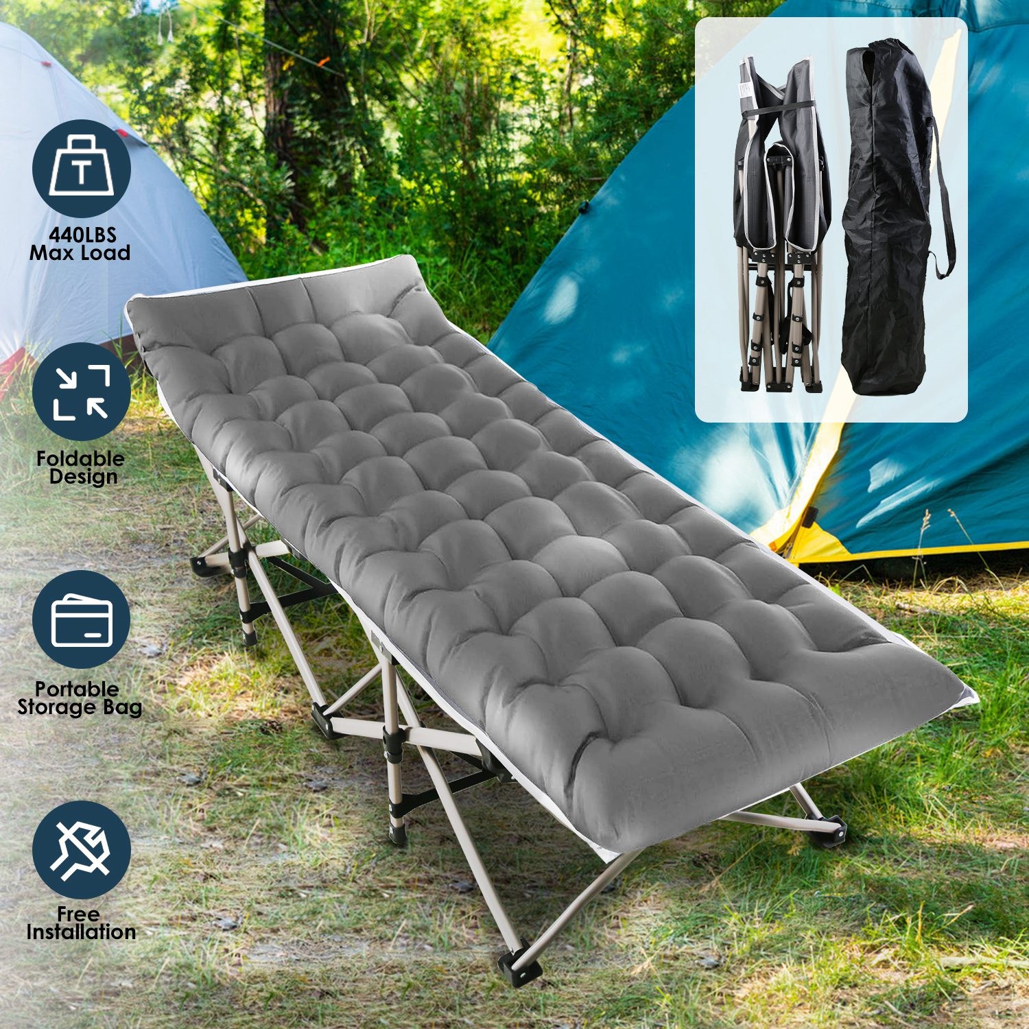 Folding Camp Bed
