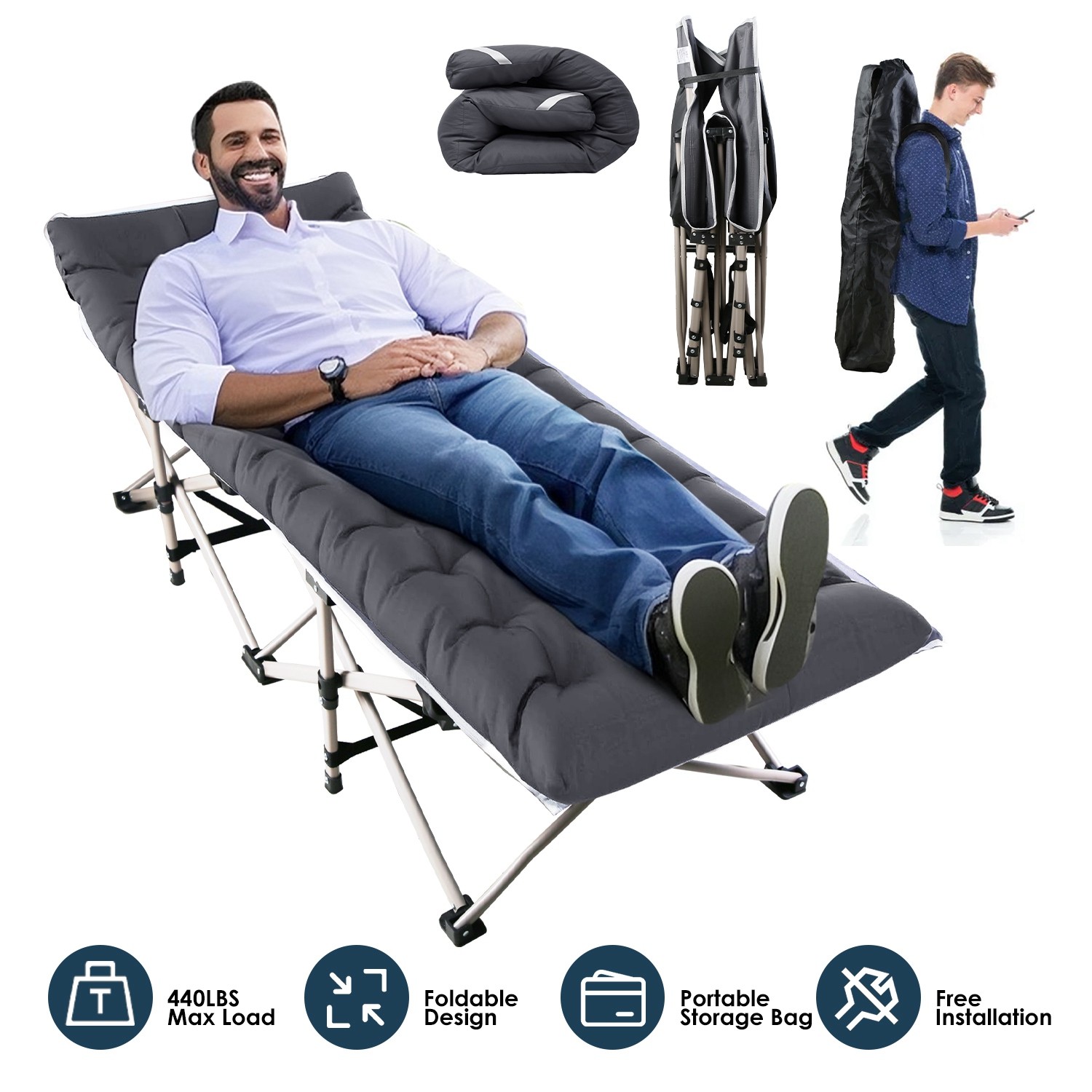 Folding Camp Bed