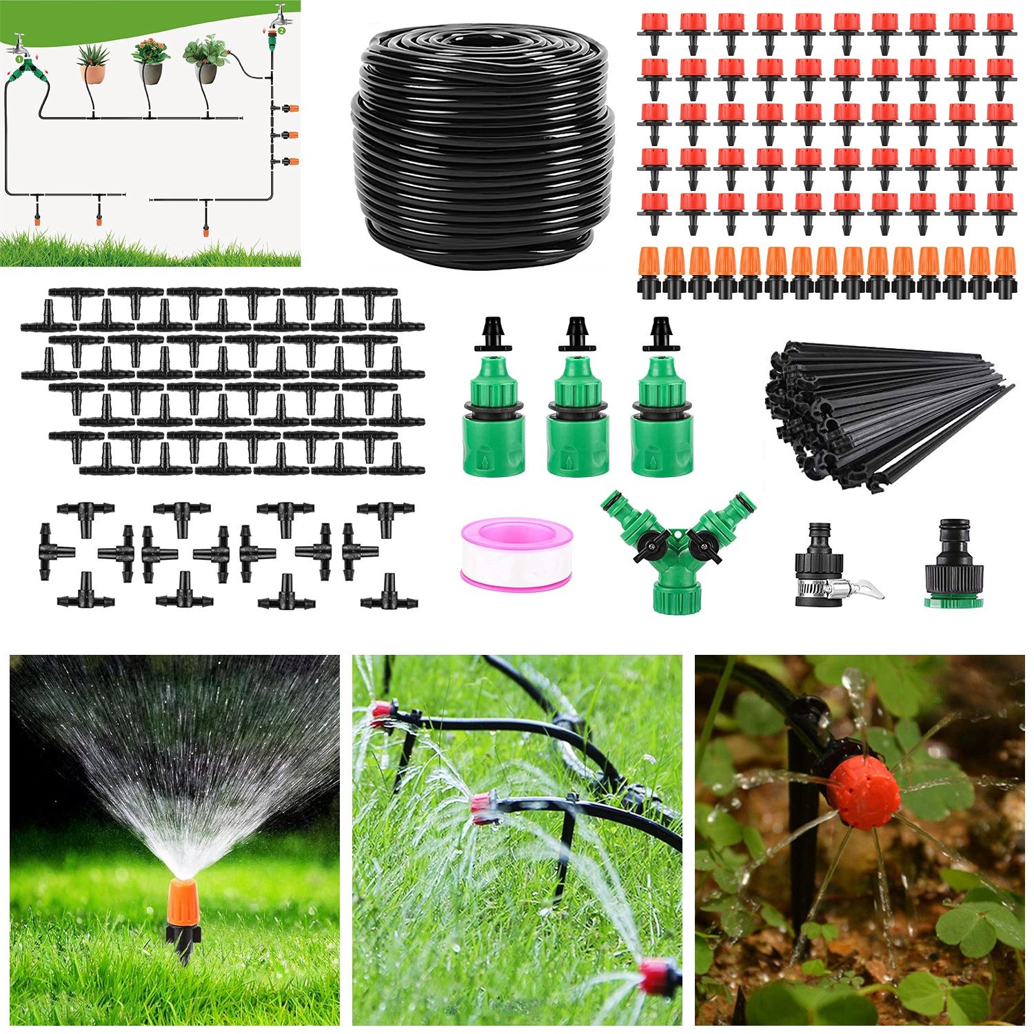 Automatic Watering System Greenhouse