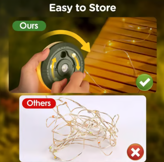 4 in 1 Camping String Lights