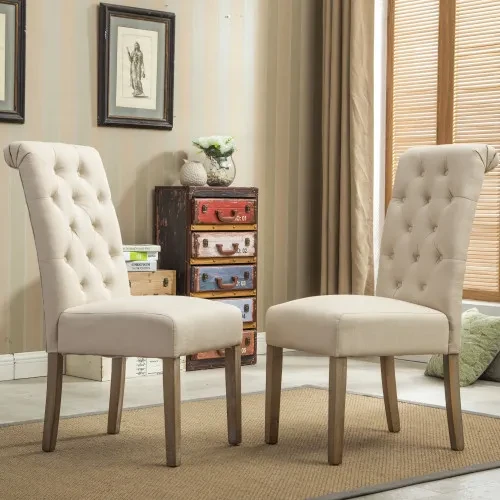 Tan Leather Dining Chairs