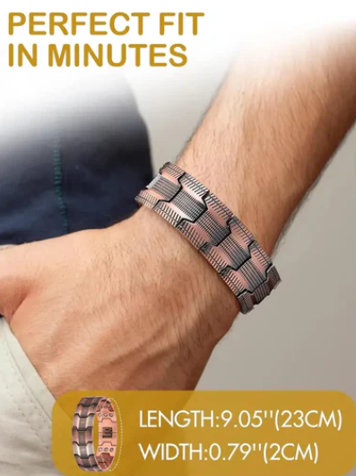 Copper magnetic bracelet——Relieve fatigue and promote blood circulation
