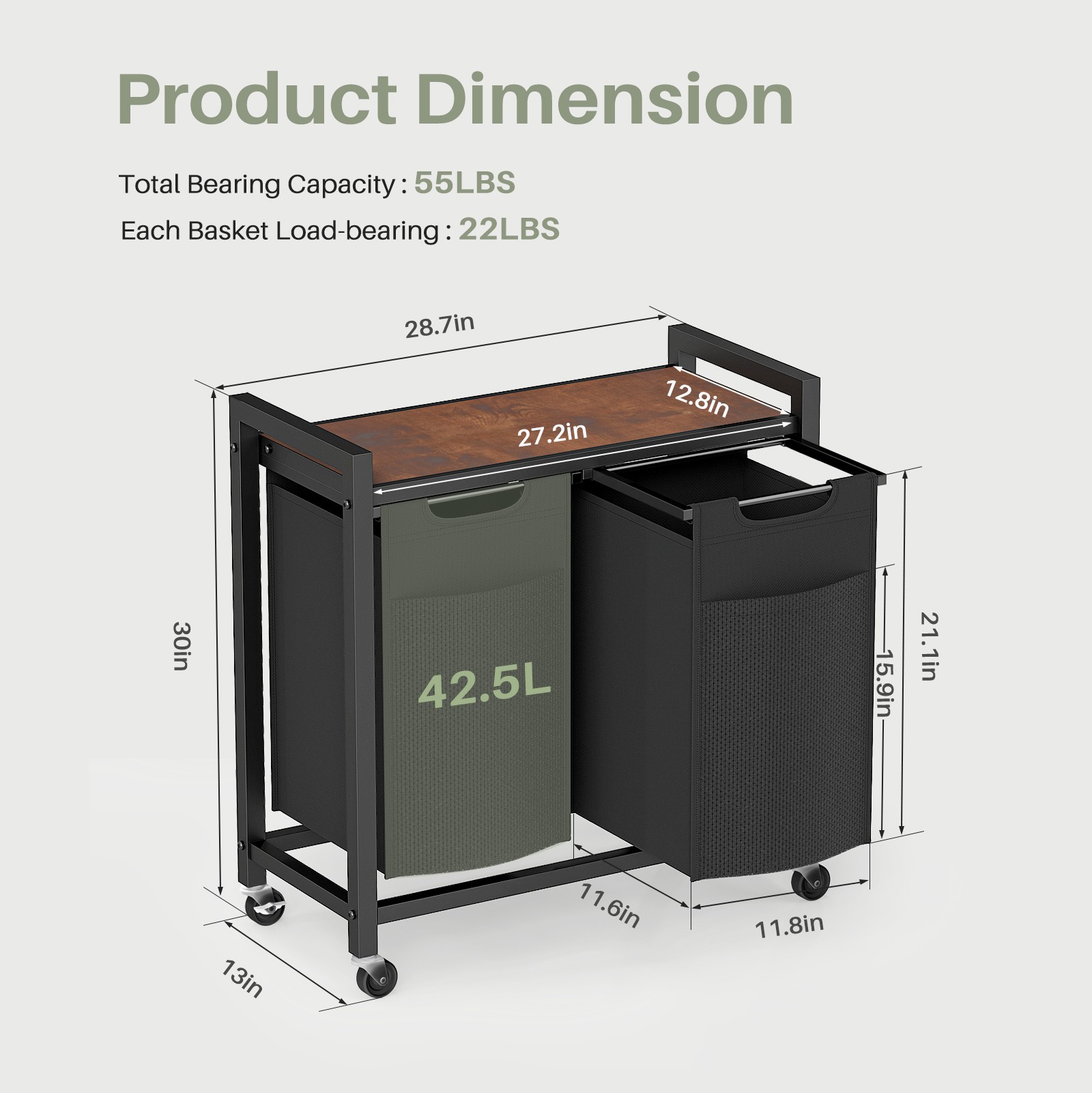 Pull Out Laundry Storage