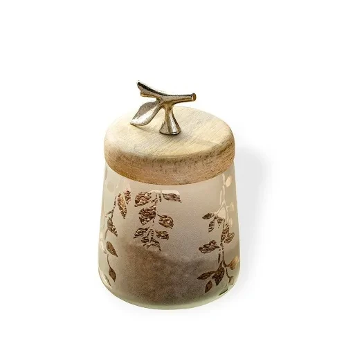 Frosted Glass Jars