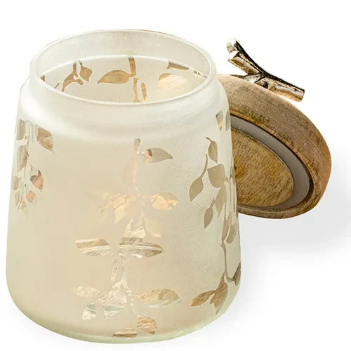 Frosted Glass Jars