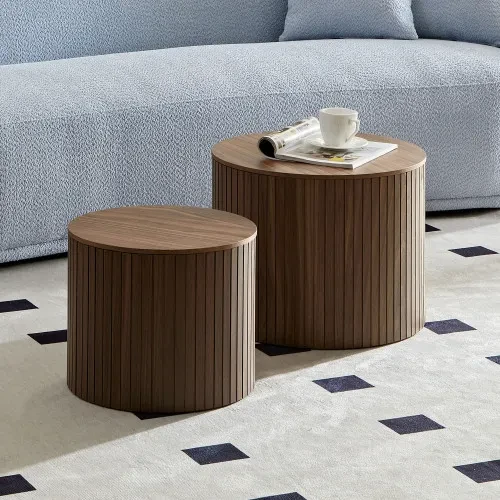 Round Oak Coffee Table