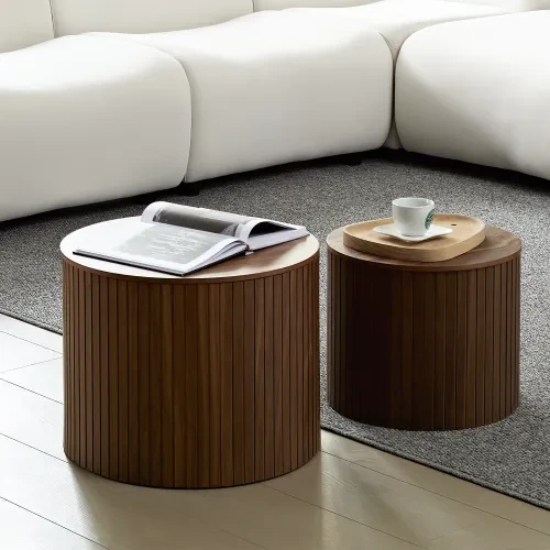 Round Oak Coffee Table