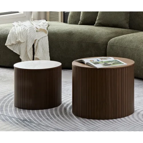 Round Oak Coffee Table