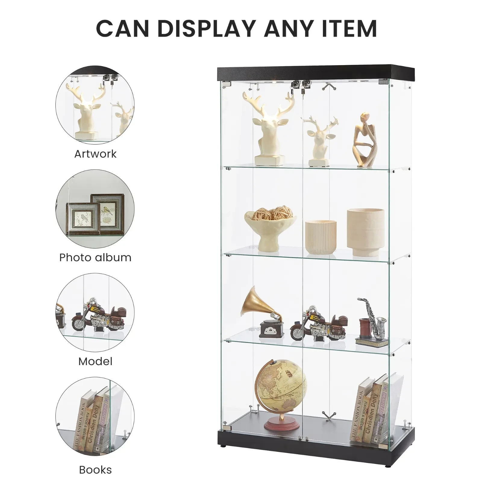 Lockable Glass Cabinet