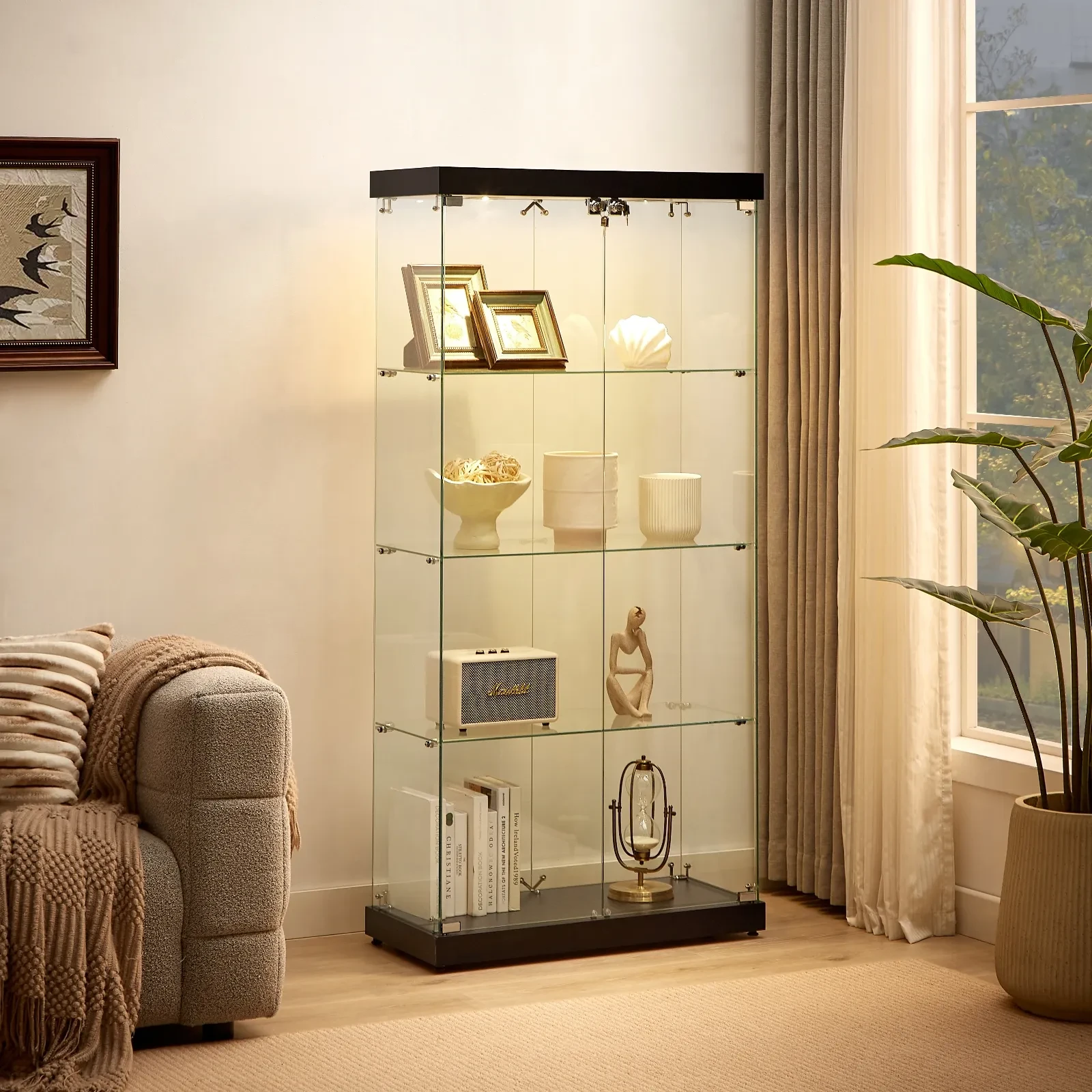 Lockable Glass Cabinet