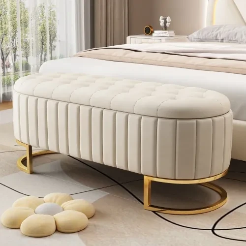 Velvet Footstool