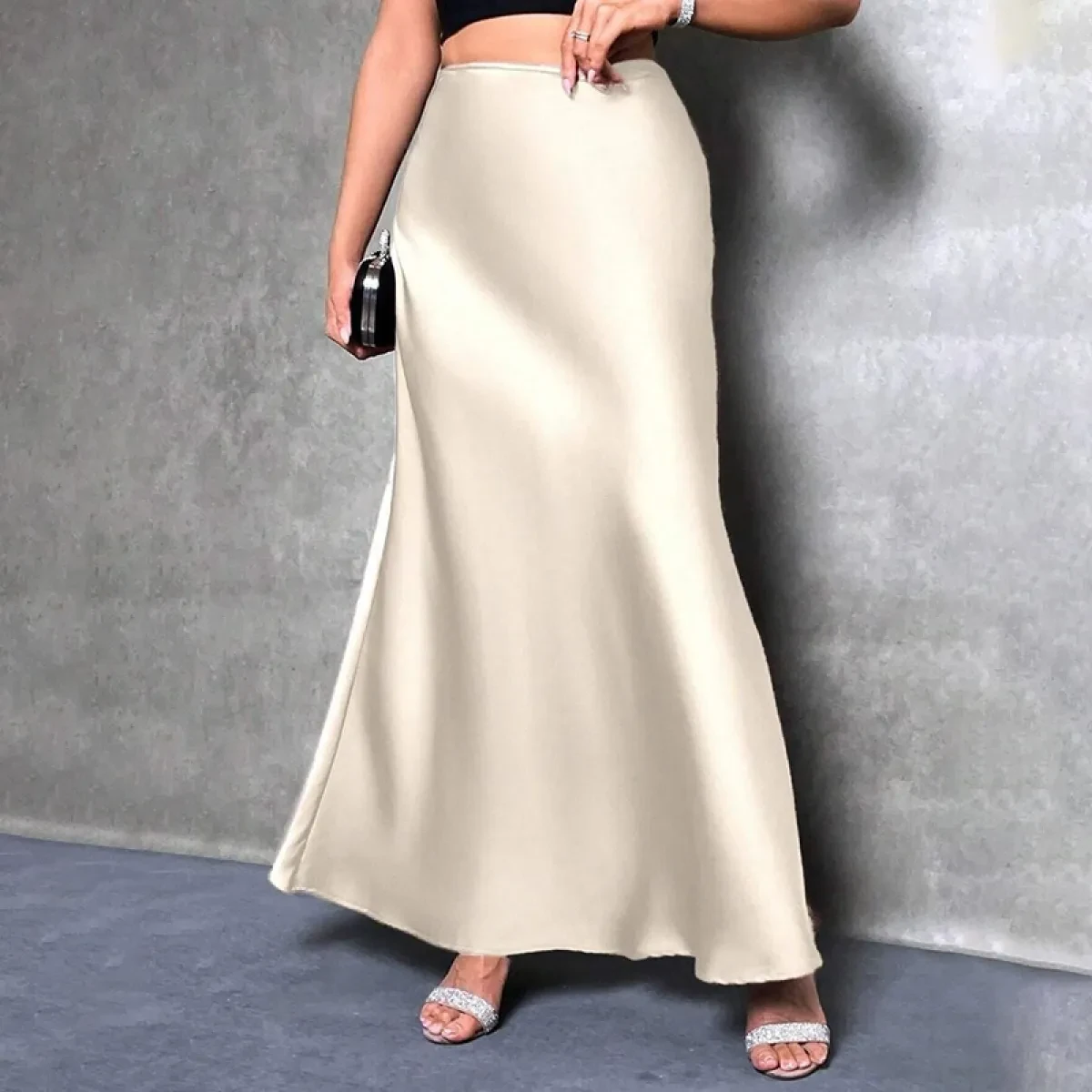 Flared Midi Skirt