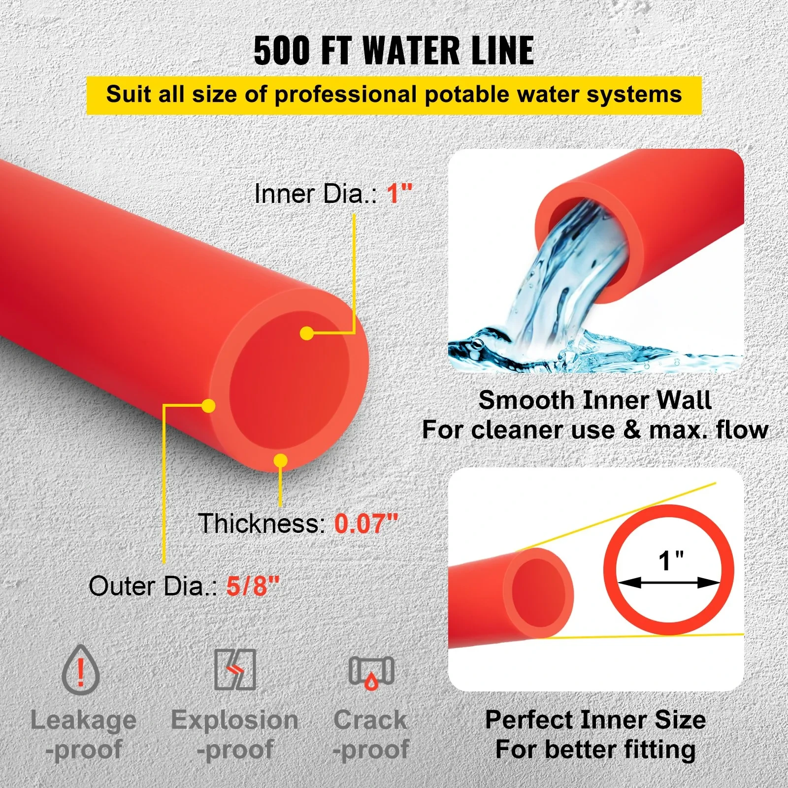 PEX Pipe 500 Ft
