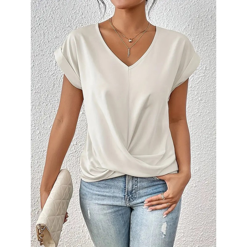 Short Sleeve V Neck T Shirts