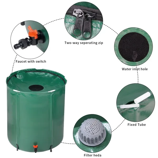 Rain Barrel With Spigot