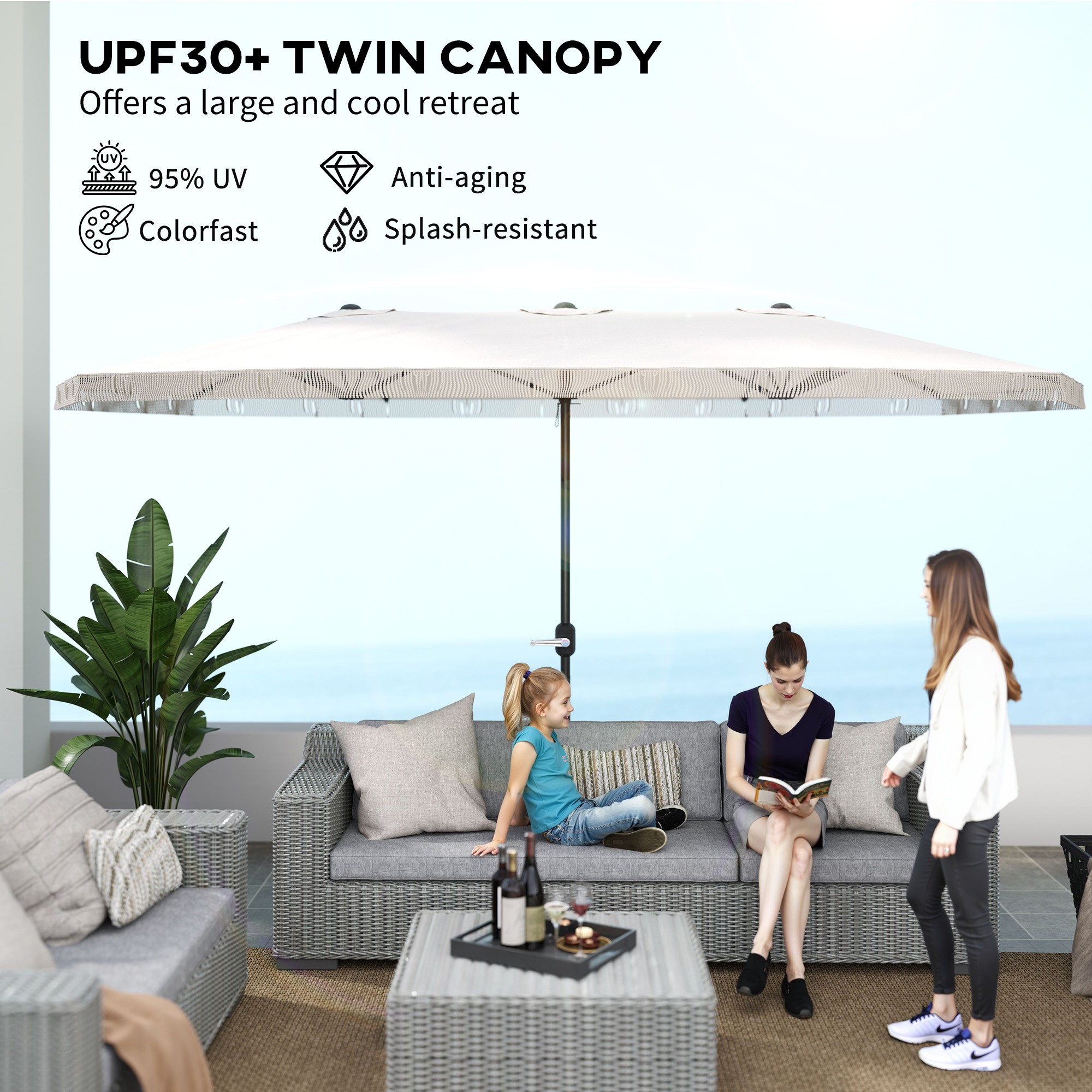 Rectangle Patio Umbrella