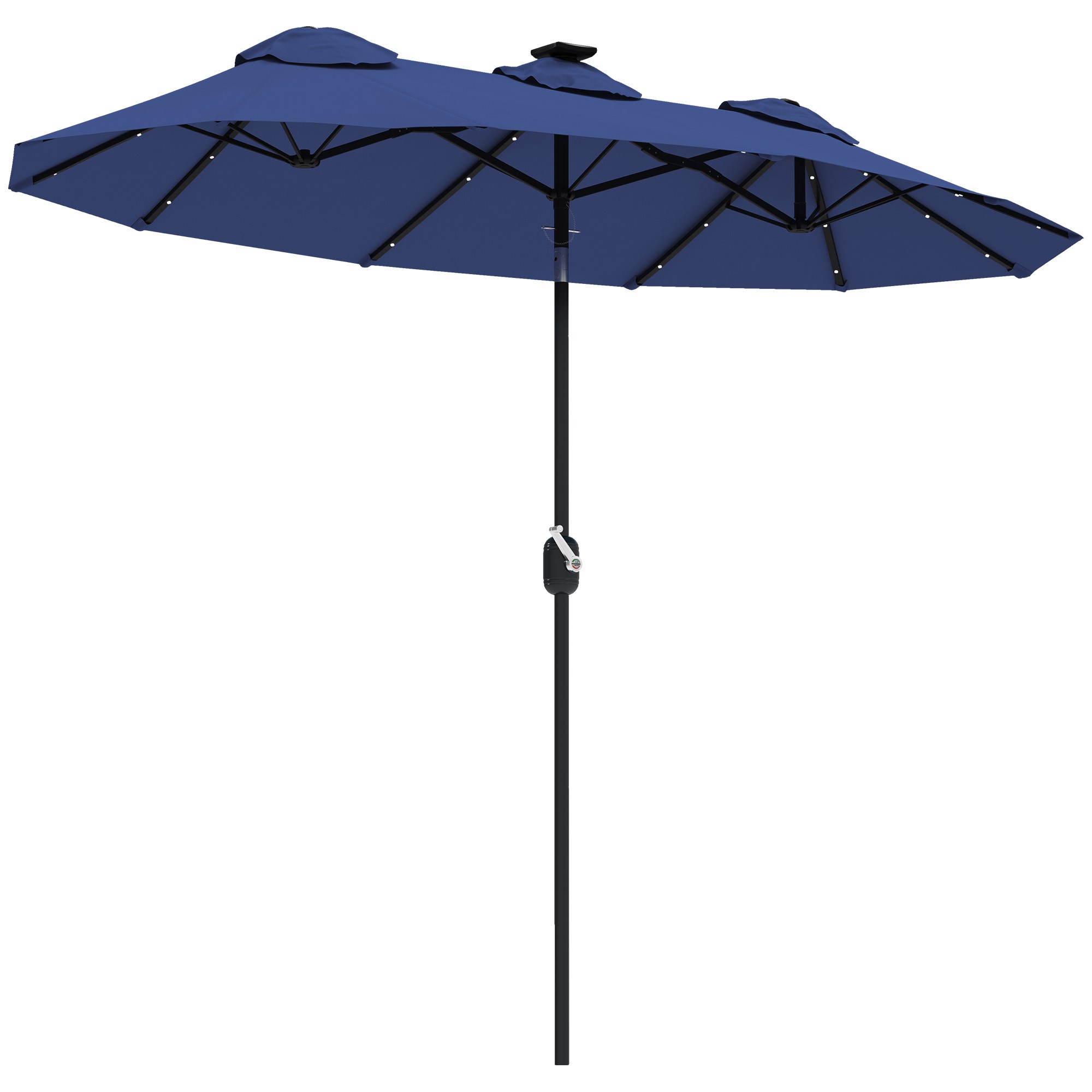 Patio Umbrella With Solar Lights