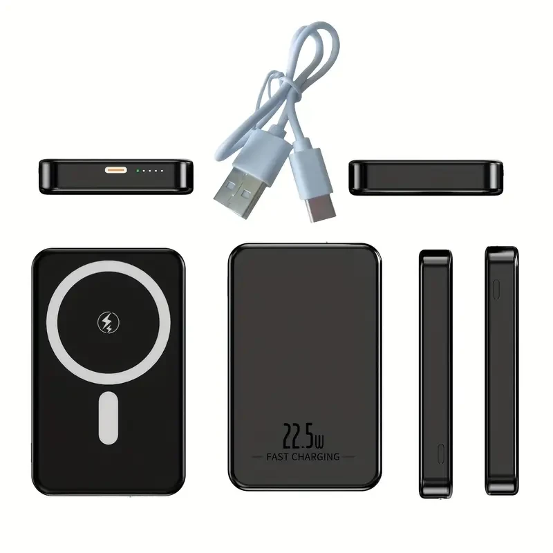 10000mAh Magnetic Wireless Power Bank  22.5W Fast Charging for iPhone