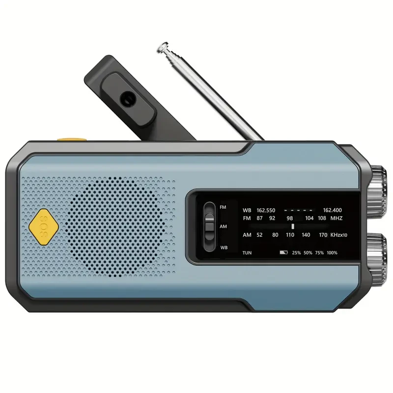 Daykit Hand Crank Radio  AM/FM, Solar, Flashlight & SOS Alarm