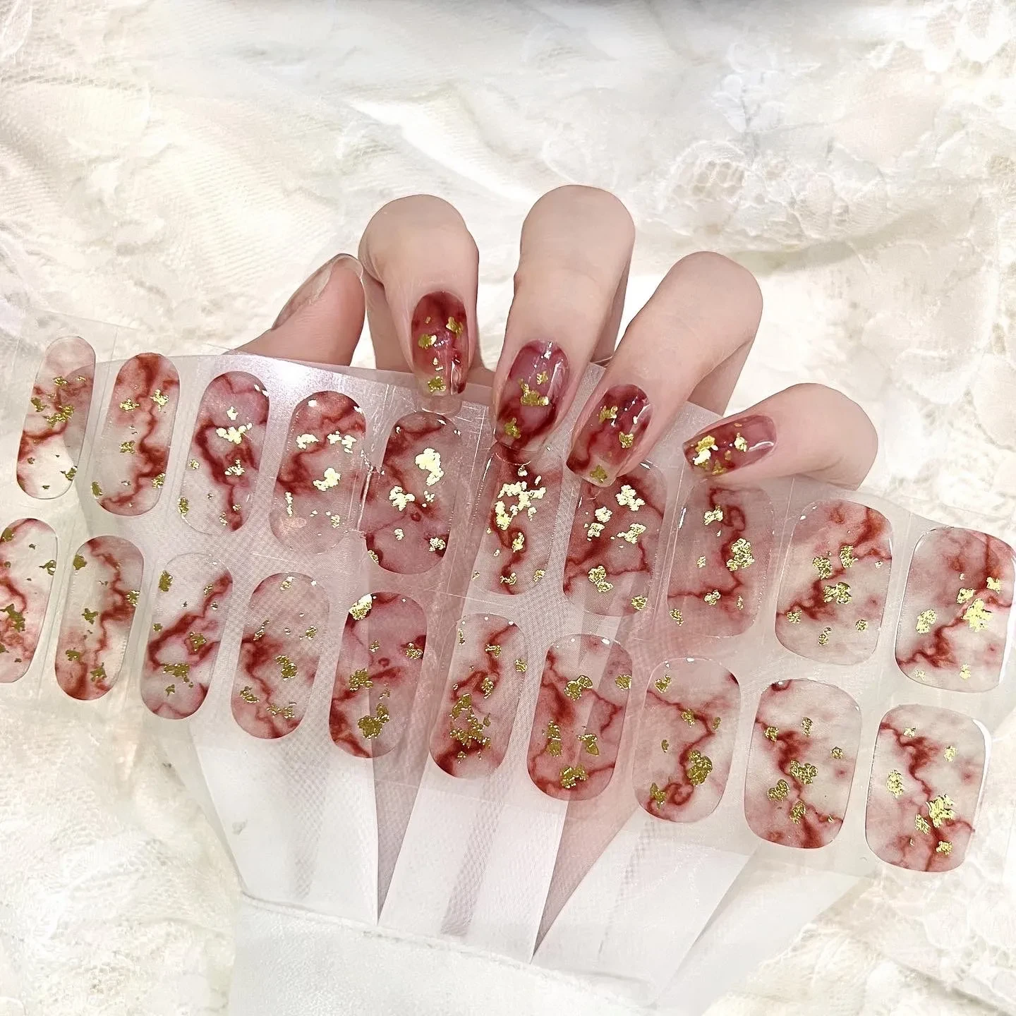 Pure Color Onion Powder Baking-free Gel Nail Art