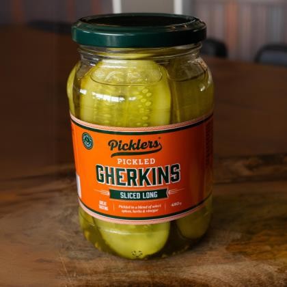 Gherkins Sliced Long