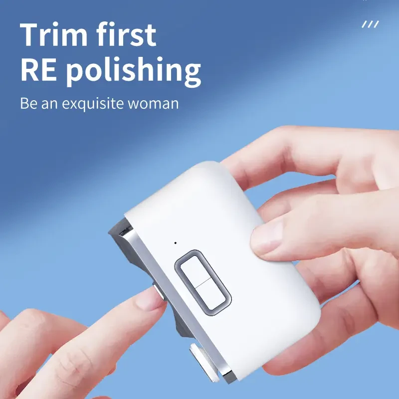 2-in-1 Electric Automatic Nail Clipper & Polishing Trimmer