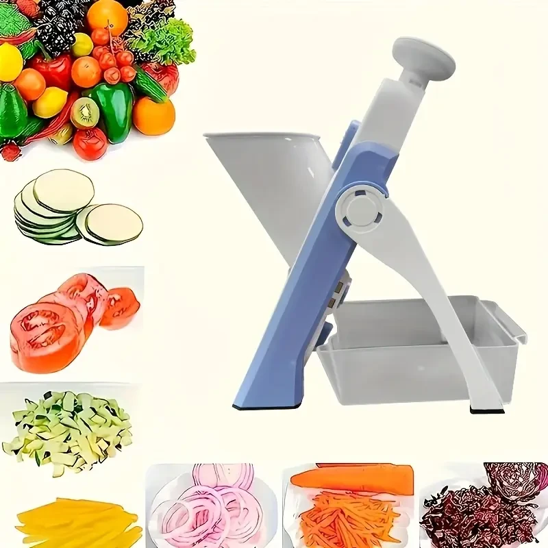 Manual Mandoline Slicer with Stainless Steel Blade