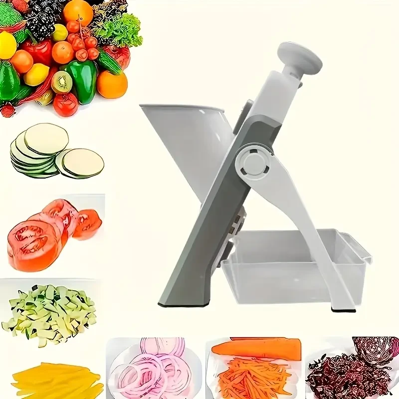 Manual Mandoline Slicer with Stainless Steel Blade