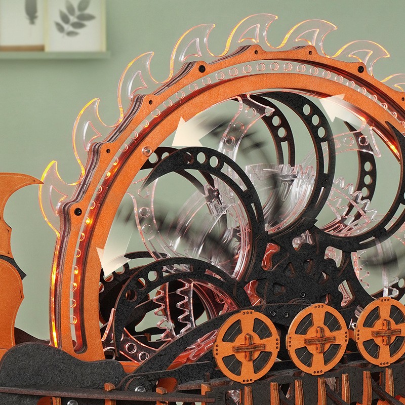 Viking Dragon Boat Hand-assembled Puzzle Building Blocks Toy