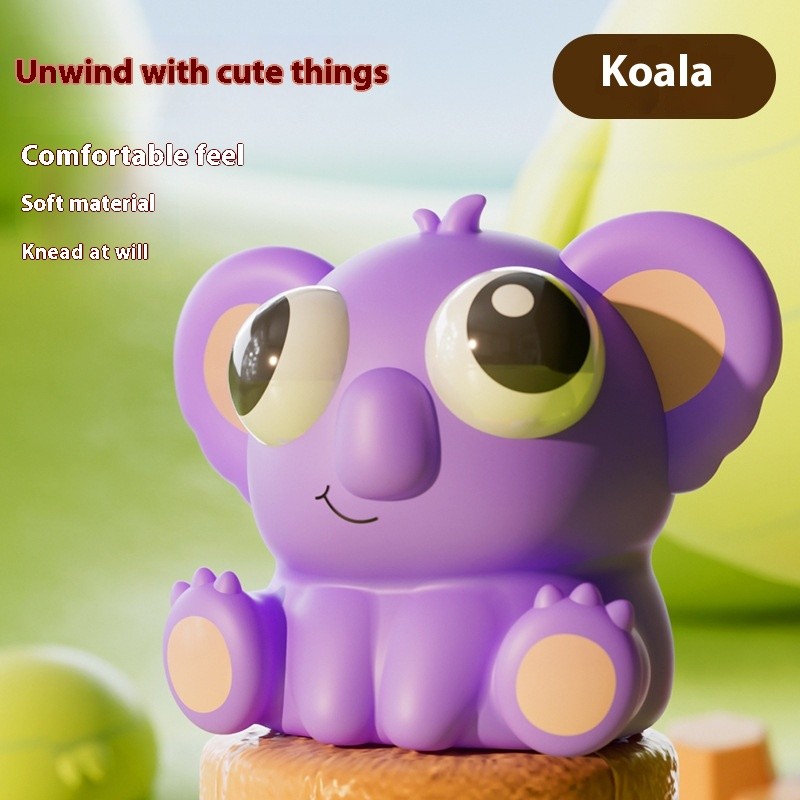 Creative Eye-popping Stuff Squeezing Toy Decompression Little Doll