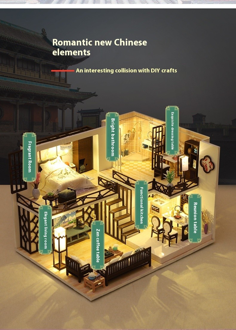 Chinese Style Simple New Chinese Style Cottage Handmade